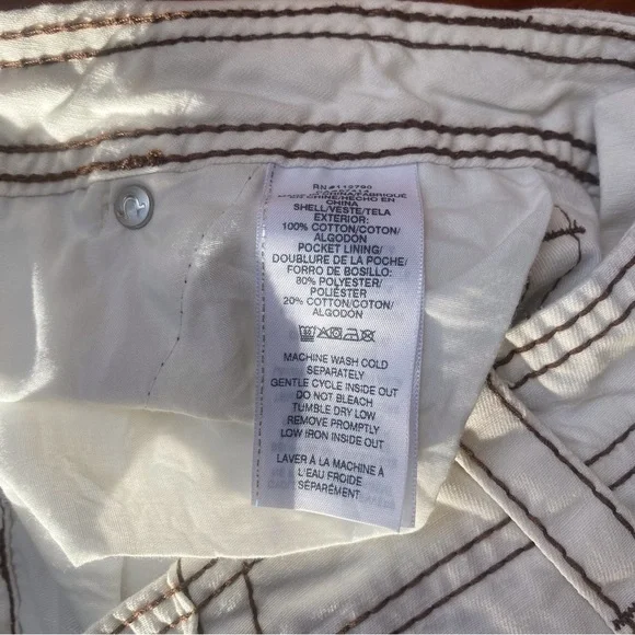 True Religion Cream Jeans military cargo big t - Picture 16 of 16